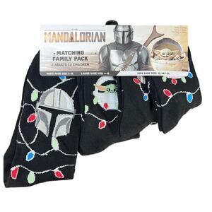 Disney The Mandalorian Family‎ 4 Pack Socks Christmas